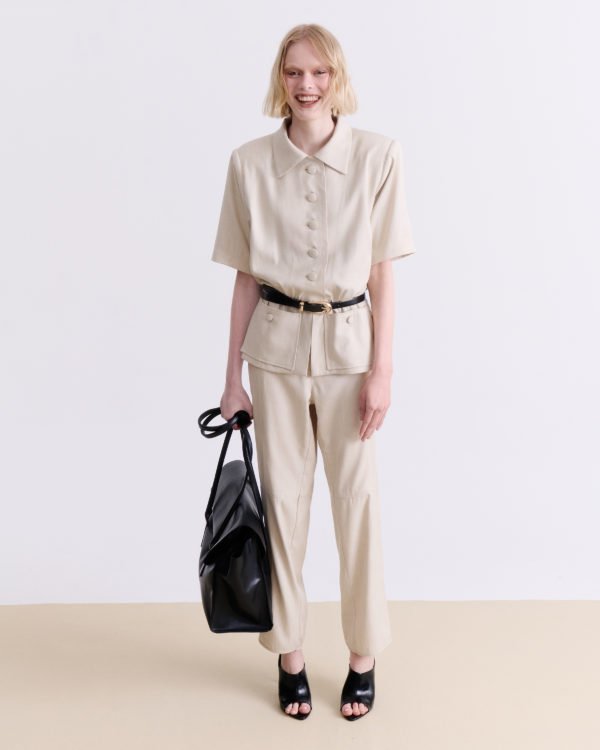 BEIGE TAILORED PANTS - Image 4