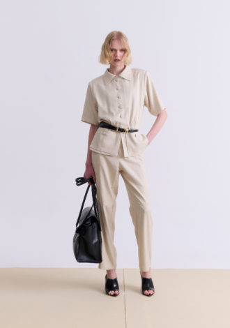 BEIGE TAILORED PANTS