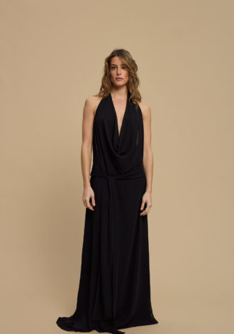 WAVE DRESS BLACK