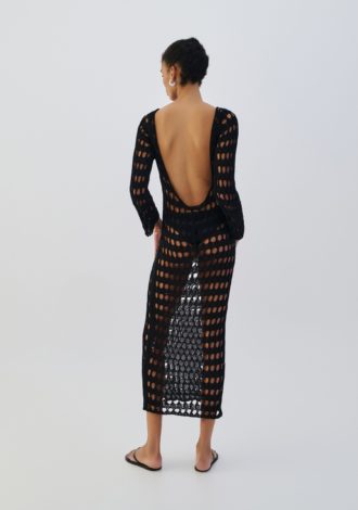 COMBOS 0028 DRESS MAXI OPEN BACK NET
