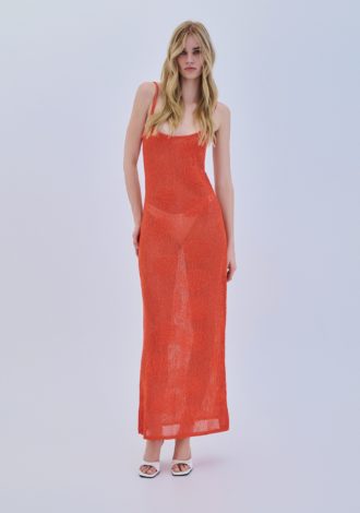 COMBOS 0012 DRESS MAXI LUREX SHELL