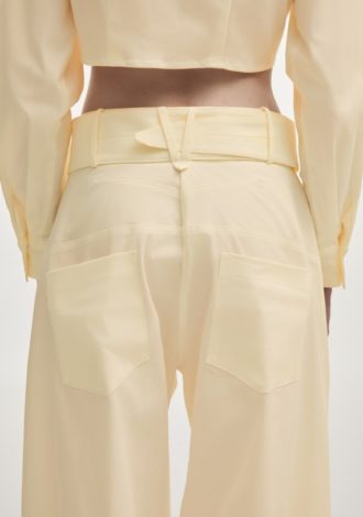 PURE BARREL TROUSER BUTTER YELLOW