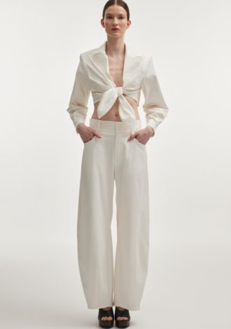 PURE CROP SHIRT WHITE