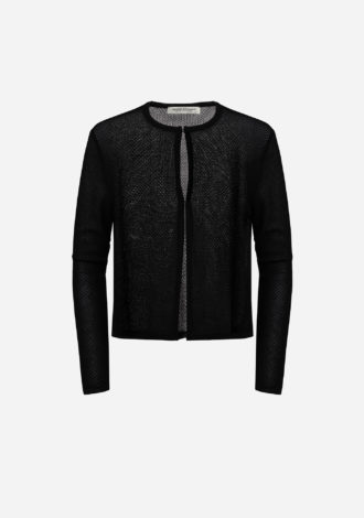 BLACK KNIT CARDIGAN