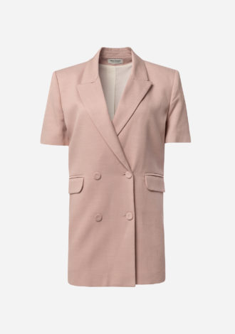 BLUSH SHORT-SLEEVE BLAZER