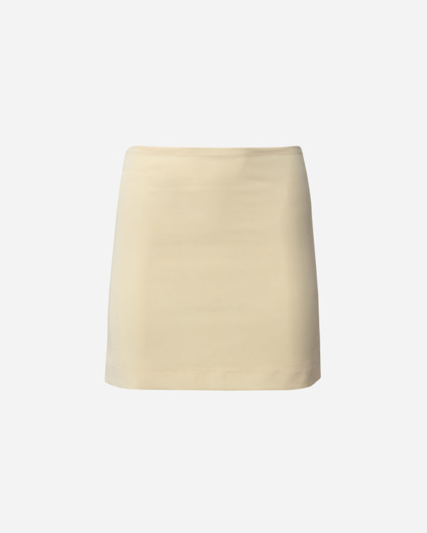 CREAM TAILORED SKIRT YELLOW - Image 2