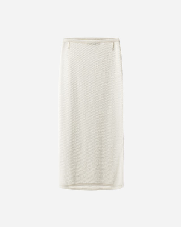 CREAM KNIT MIDI SKIRTS - Image 2