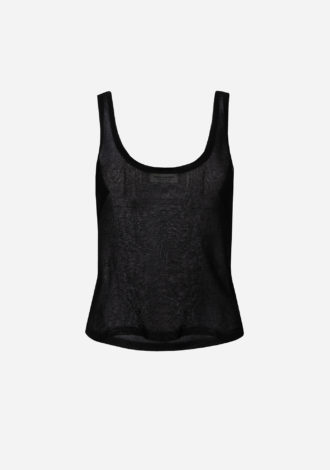 BLACK KNIT TANK TOP