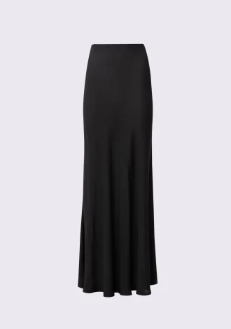 BLACK FLUID MAXI SKIRT