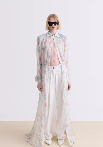 FLORAL CHEMISIER MAXI DRESS