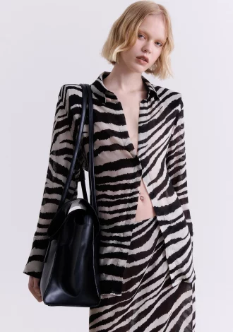 ZEBRA PRINT SLIM FIT SHIRT