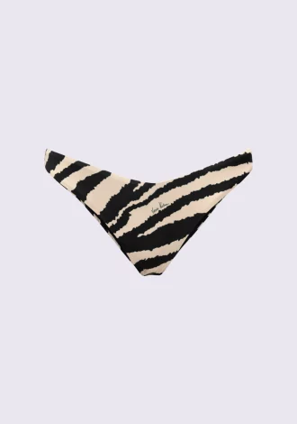 ZEBRA PRINT LOW CUT BIKINI BOTTOMS