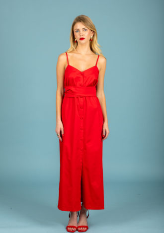 ISABELLA DRESS CORAL