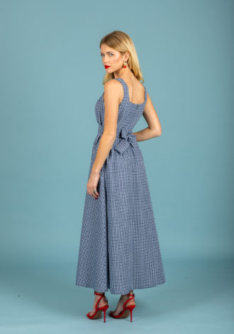 AELIA POPLIN DRESS BLUE