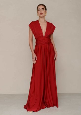 ALLIUM DRESS PASSION RED