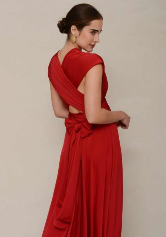 ALLIUM DRESS PASSION RED