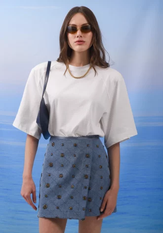 AMBER MINI WRAP SKIRT