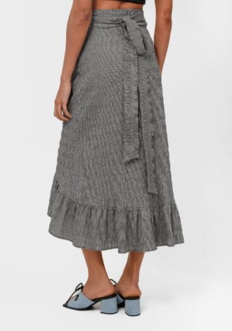 FIESTA WRAP SKIRT BLACK