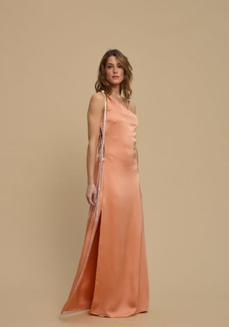 ALINE DRESS PEACH
