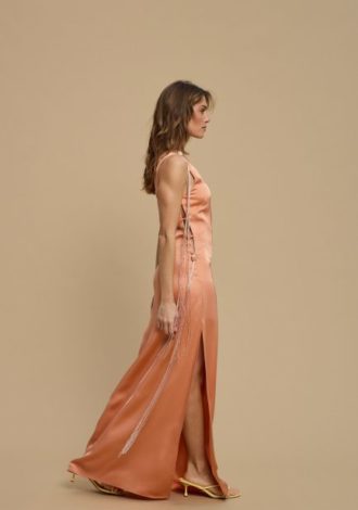 ALINE DRESS PEACH