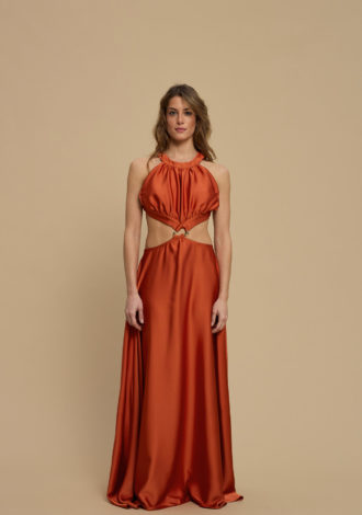 HORIZON DRESS TERRACOTTA