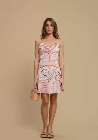 AMINA DRESS ROSE SAND