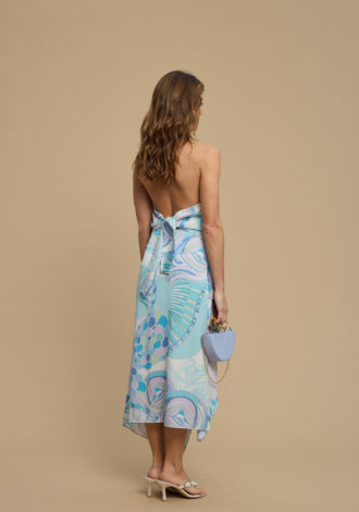FLOW SKIRT AQUA LILAC