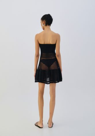COMBOS 0041 DRESS MINI STRAPLESS RUFFLED