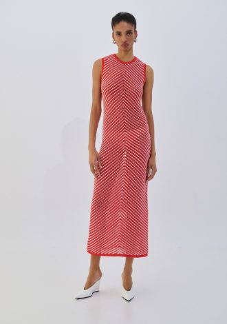 COMBOS 0014 DRESS MAXI TWO-TONE CORAL