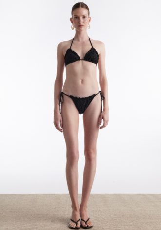 BLACK PEARL TRIANGLE BIKINI BLACK
