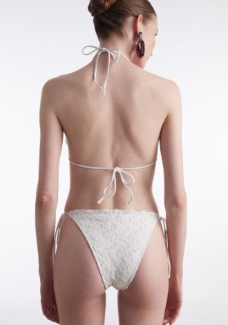 BLACK PEARL TRIANGLE BIKINI WHITE