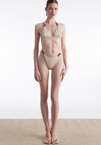 ANNA BIKINI BEIGE WHITE DOUBLE FACE