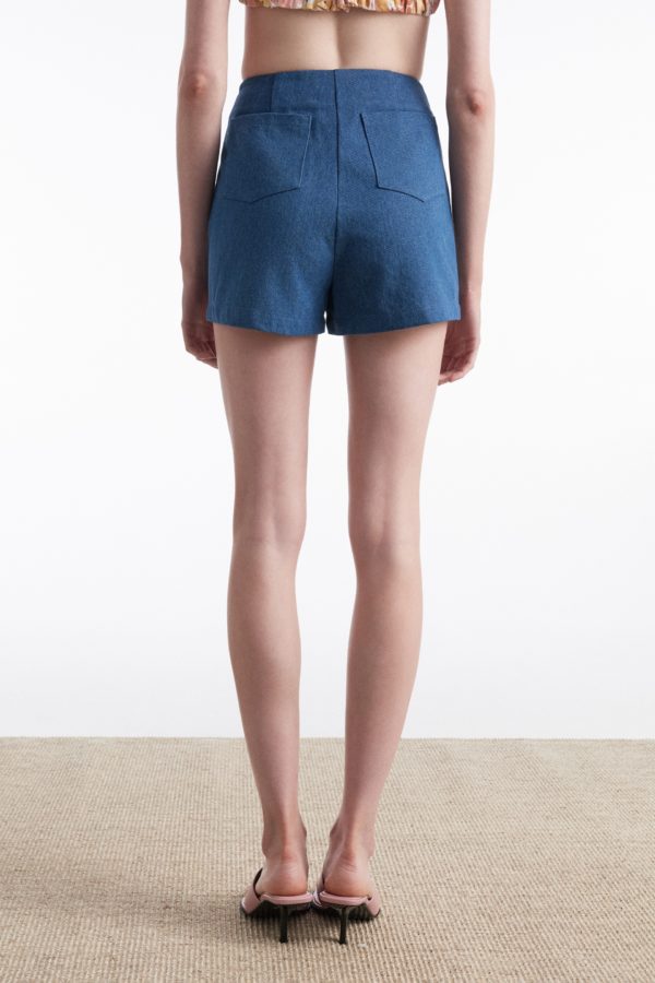 SALTWATER DENIM SHORTS BLUE - Image 2