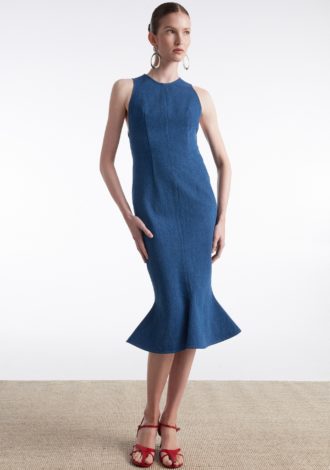 SALTWATER DENIM DRESS BLUE