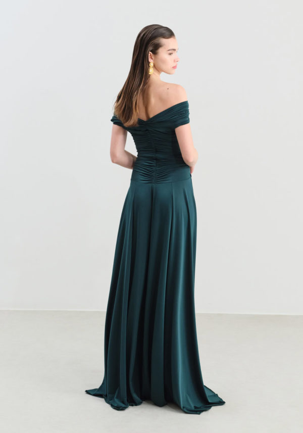 ALESSANDRA DRESS DARK GREEN - Image 2