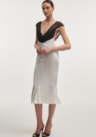 NAIA MIDI DRESS WHITE