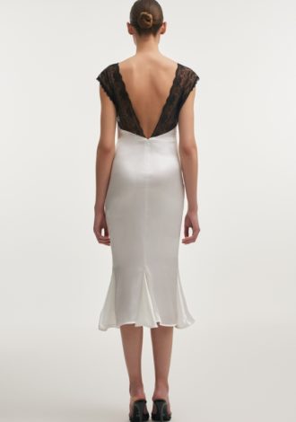NAIA MIDI DRESS WHITE