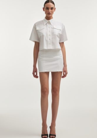 STILL LIFE MINI SKIRT WHITE
