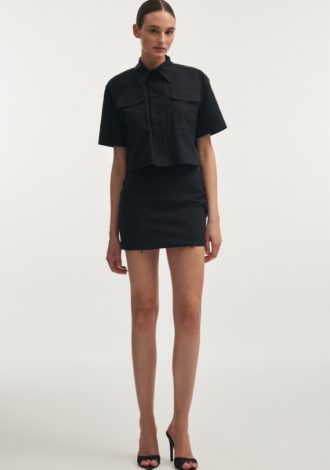 STILL LIFE MINI SKIRT BLACK