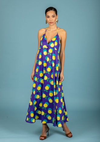 DIEGO OPEN BACK DRESS (PURPLE)