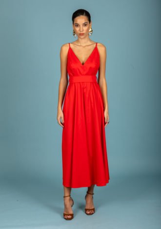 NINA DRESS (CORAL)