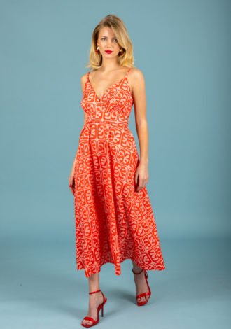 JAVIER POPLIN DRESS (PINK)