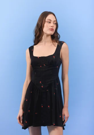 RIVIERA MINI DRESS BLACK
