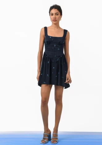 RIVIERA MINI DRESS DARK BLUE