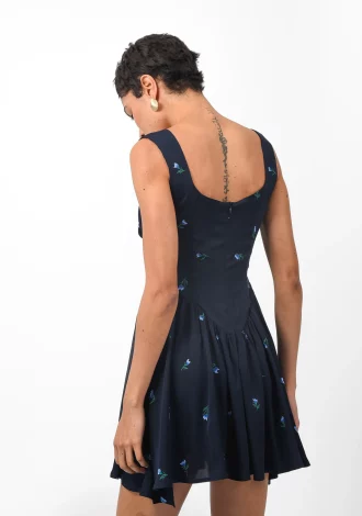 RIVIERA MINI DRESS DARK BLUE