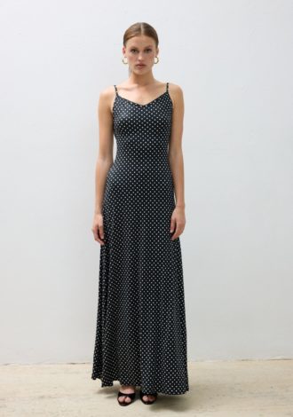 COMBOS 0123 DRESS MAXI POLKA DOTS