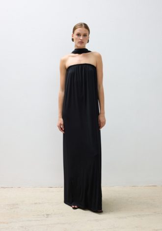 COMBOS 0132 DRESS MAXI STRAPLESS SCARF
