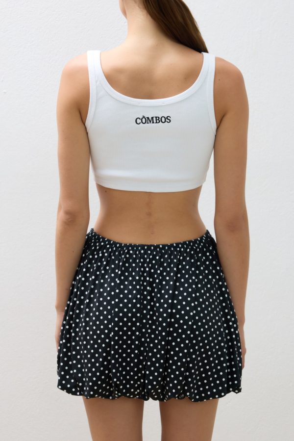 COMBOS 0136 CROP TOP GOLD PIN WHITE - Image 2