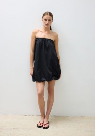 COMBOS 0131 DRESS MINI STRAPLESS BALLOON BLACK