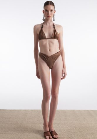 ANNA BIKINI DOUBLE FACE BROWN